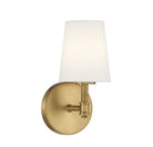 Meridian M90067NB One Light Wall Sconce in Natural Brass