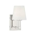 Meridian M90071PN One Light Wall Sconce in Polished Nickel