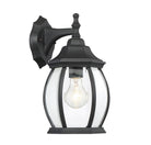 Meridian M50053BK One Light Outdoor Wall Sconce in Black