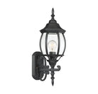 Meridian M50054BK One Light Outdoor Wall Sconce in Black