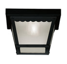 Meridian M50058BK One Light Outdoor Flush Mount in Black