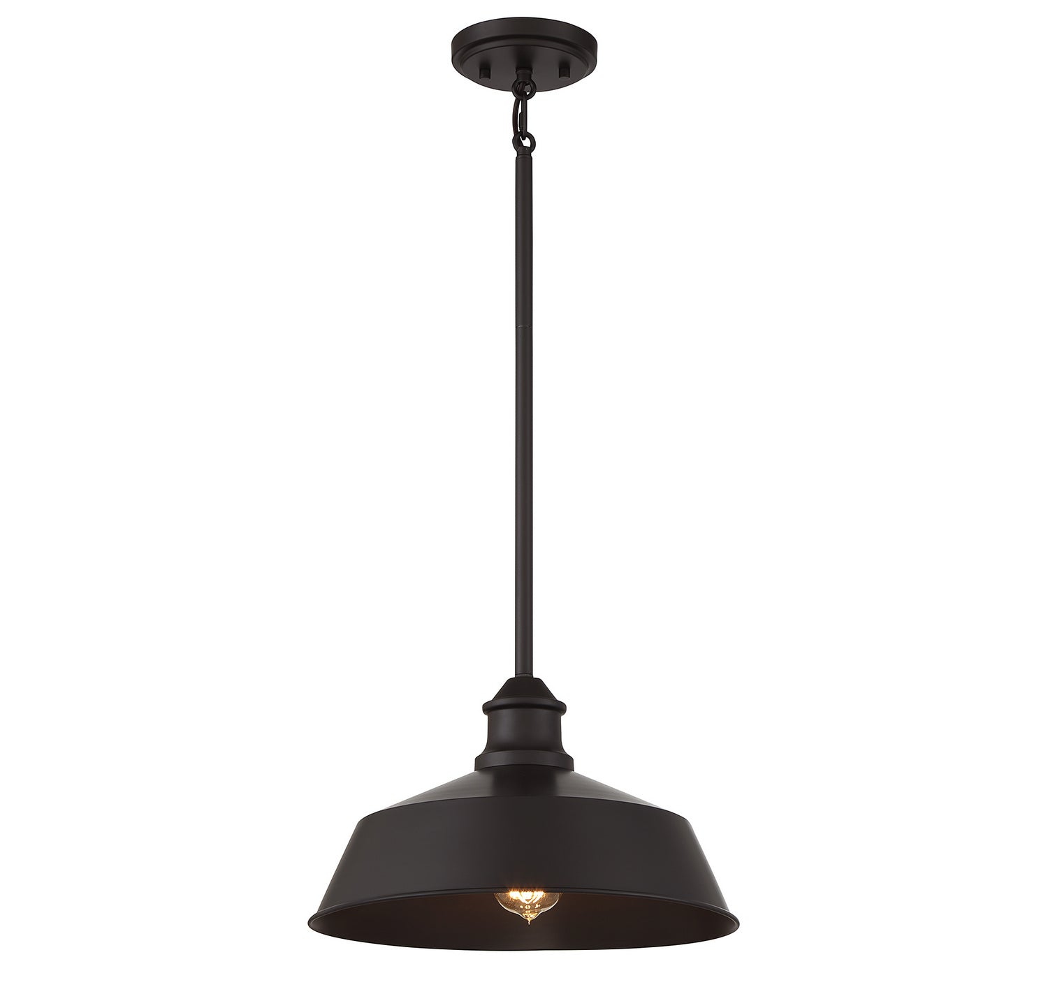 Meridian M7021ORB One Light Pendant in Oil Rubbed Bronze