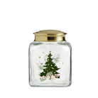 Holmegaard 4800633 Christmas Biscuit Jar 2026 in Multi