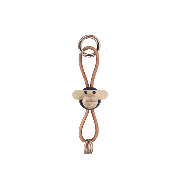 Kay Bojesen 39582 Monkey Bag Charm in Dark Grey