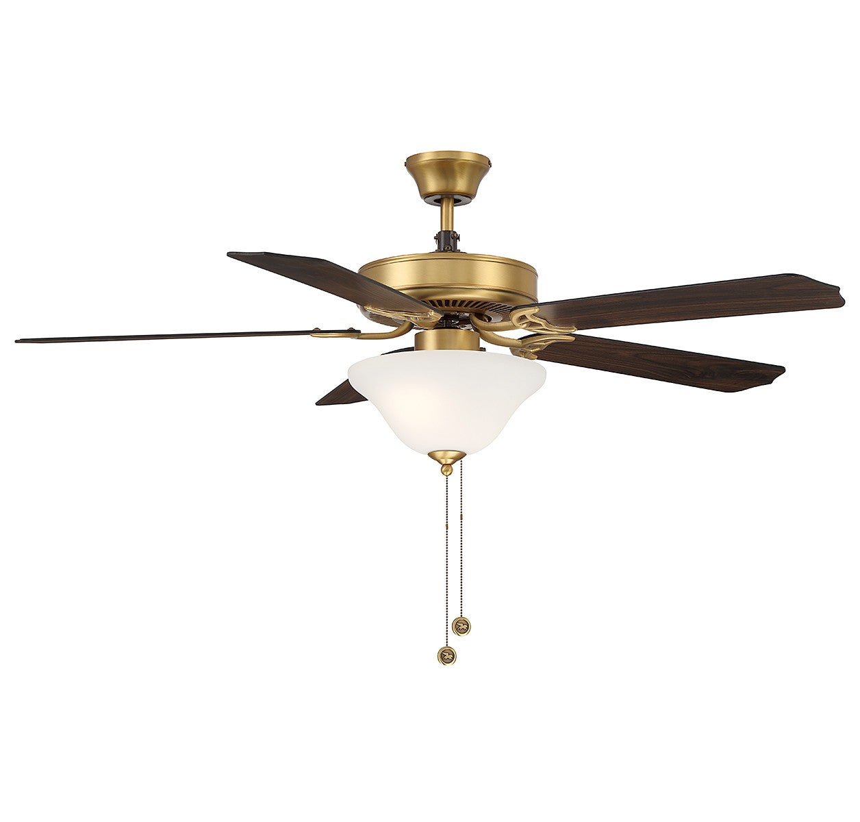 Meridian M2018NBRV 52" Ceiling Fan in Natural Brass