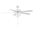 Meridian M2019WHRV 52" Ceiling Fan in Bisque White