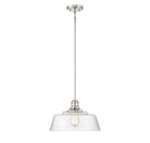 Meridian M7023PN One Light Pendant in Polished Nickel