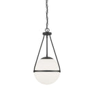 Meridian M7025MBK One Light Pendant in Matte Black