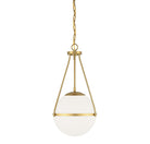 Meridian M7025NB One Light Pendant in Natural Brass