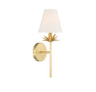 Meridian M90077TG One Light Wall Sconce in True Gold