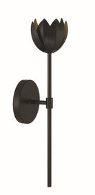 Meridian M90081MBK One Light Wall Sconce in Matte Black