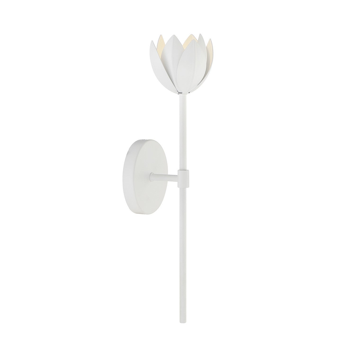 Meridian M90081WH One Light Wall Sconce in White