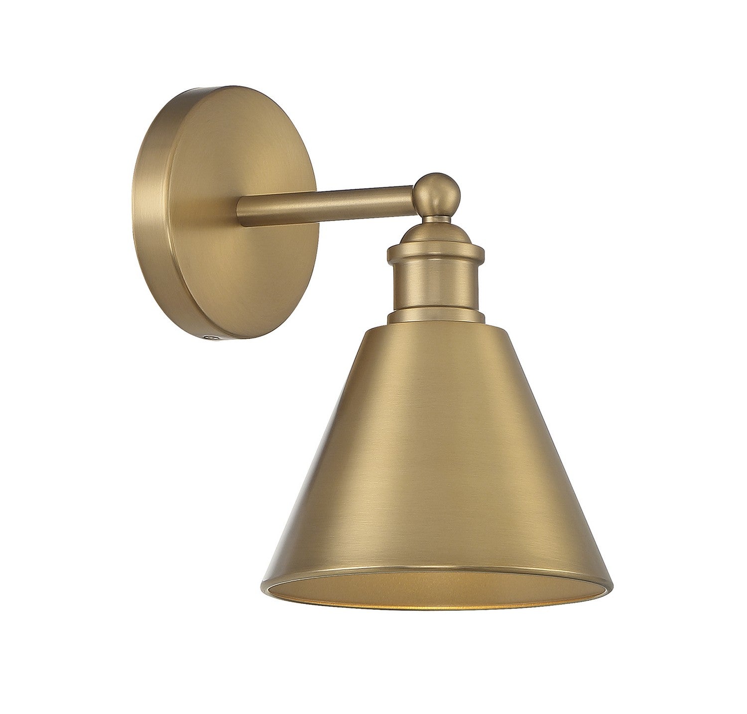 Meridian M90087NB One Light Wall Sconce in Natural Brass