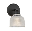 Meridian M90093MBK One Light Wall Sconce in Matte Black