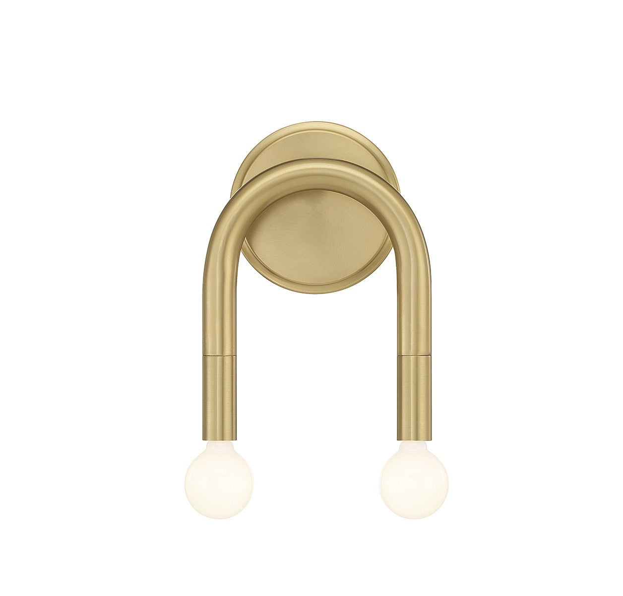 Meridian M90099NB Two Light Wall Sconce in Natural Brass