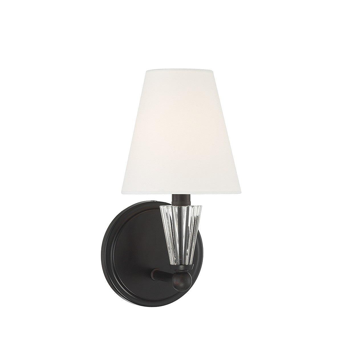 Meridian M90102MBK One Light Wall Sconce in Matte Black