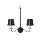 Currey and Company 0900-0030 Tole Tapered Chandelier Shade in Blue