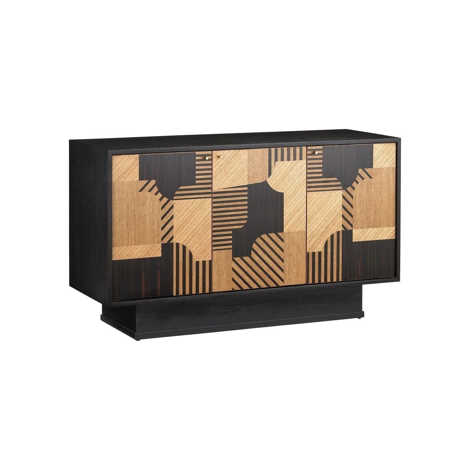 Currey and Company - 3000-0278 - Cabinet - Memphis - Natural/Espresso/Polished Brass