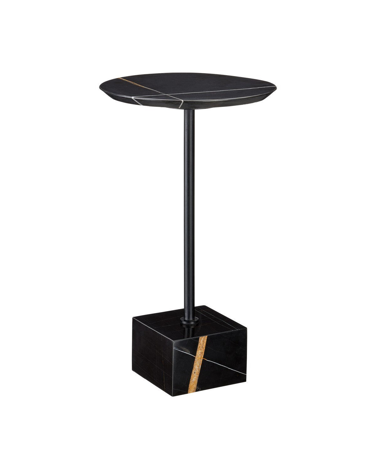 Currey and Company 4000-0181 Prado Drinks Table in Natural/Black