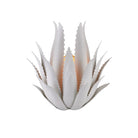 Currey and Company - 5000-0259 - One Light Wall Sconce - Agave Collection - Gesso White