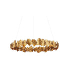 Currey and Company - 9000-1145 - LED Chandelier - English Oak - Gold Leaf