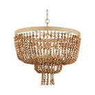 Currey and Company - 9000-1163 - Six Light Chandelier - Sabia - Natural/Coco Cream