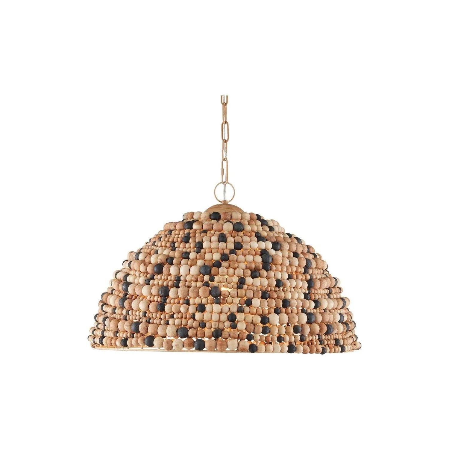 Currey and Company - 9000-1167 - One Light Pendant - Medley - Natural/Tan/Black/Coco Cream