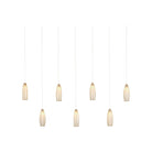 Currey and Company - 9000-1192 - Seven Light Pendant - Parish - White/Antique Brass