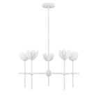 Meridian M100131BQW LED Chandelier in Bisque White