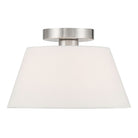 Meridian M60077BN One Light Semi-Flush Mount in Brushed Nickel