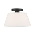 Meridian M60077MBK One Light Semi-Flush Mount in Matte Black