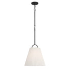 Meridian M7045MBK One Light Pendant in Matte Black