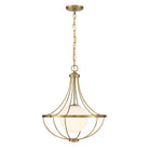 Meridian M7047NB One Light Pendant in Natural Brass