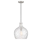 Meridian M7053BN One Light Pendant in Brushed Nickel