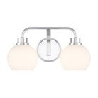 Meridian M80080CH Two Light Bathroom Vanity in Chrome