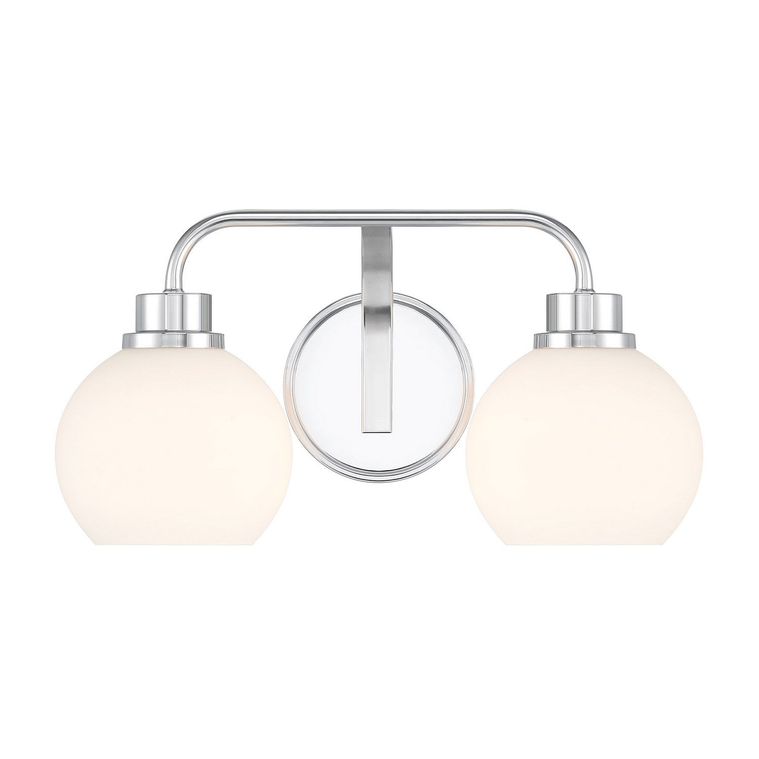 Meridian M80080CH Two Light Bathroom Vanity in Chrome