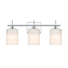 Meridian M80084CH Three Light Bathroom Vanity in Chrome