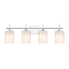 Meridian M80085CH Four Light Bathroom Vanity in Chrome
