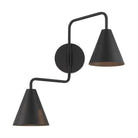 Meridian M90111MBK Two Light Wall Sconce in Matte Black