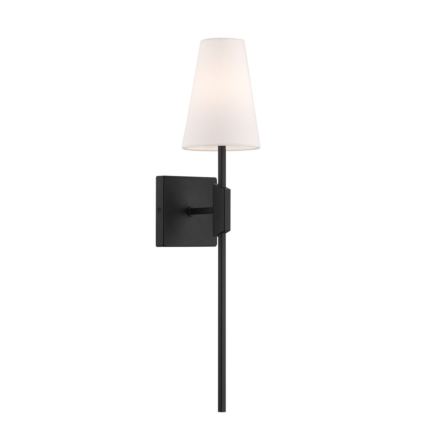 Meridian M90114MBK One Light Wall Sconce in Matte Black