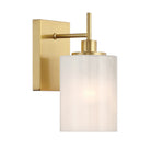 Meridian M90116NB One Light Wall Sconce in Natural Brass