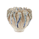 Currey and Company - 1200-0963 - Vase - Tropical Crown - Ivory / Reactive Blue