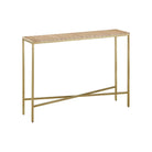 Currey and Company - 4000-0204 - Console Table - Dezi - Natural / Brass