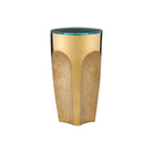 Currey and Company - 4000-0215 - Drinks Table - Lemy - Polished Brass / Clear