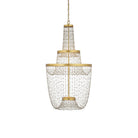 Currey and Company 9000-1238 Mademoiselle LED Chandelier in Clear/Contemporary Gold Leaf/Contemporary Gold