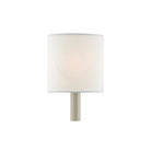 Currey and Company 0454 Cotton Drum Chandelier Shade in White Cotton