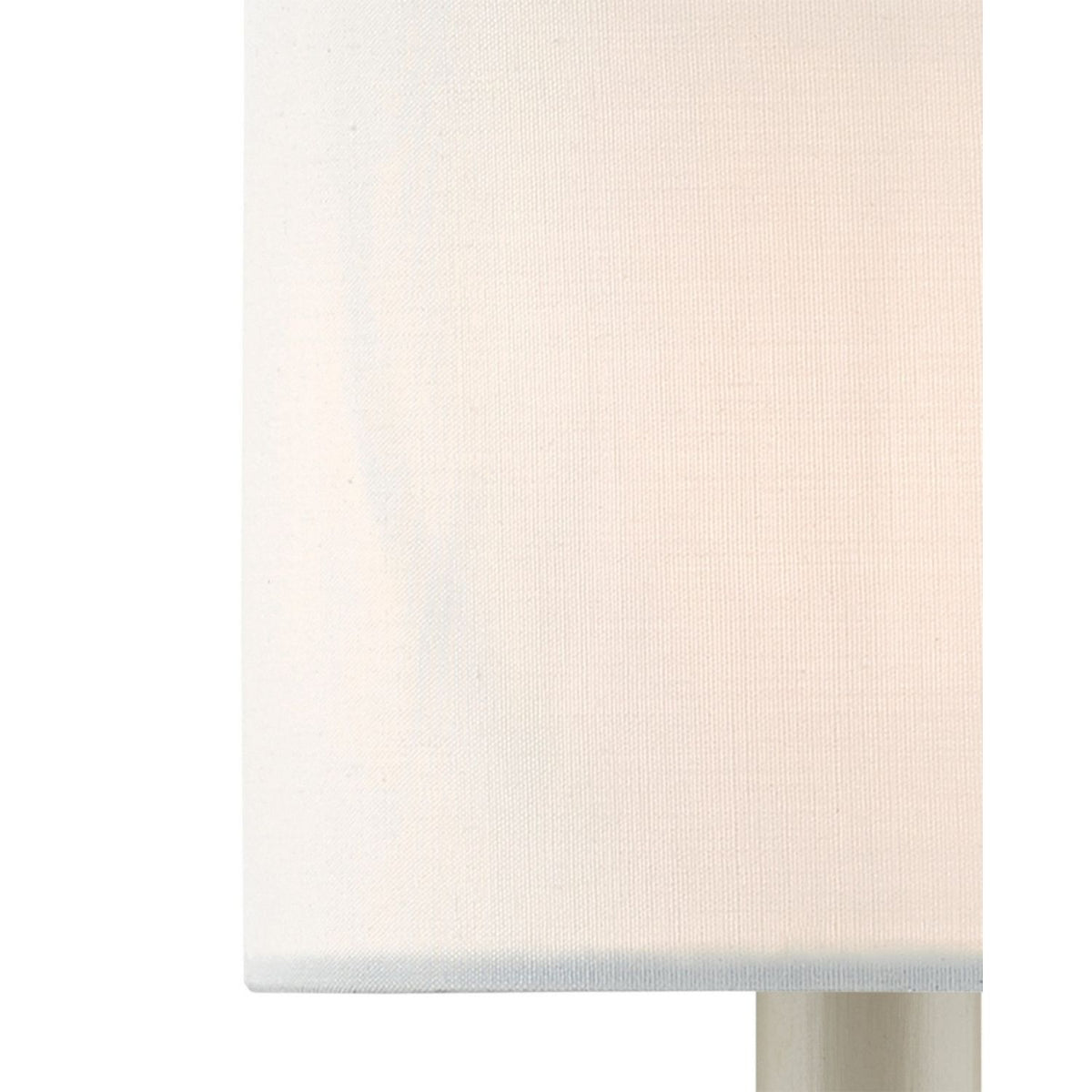 Currey and Company 0455 Cotton Drum Chandelier Shade in White Cotton