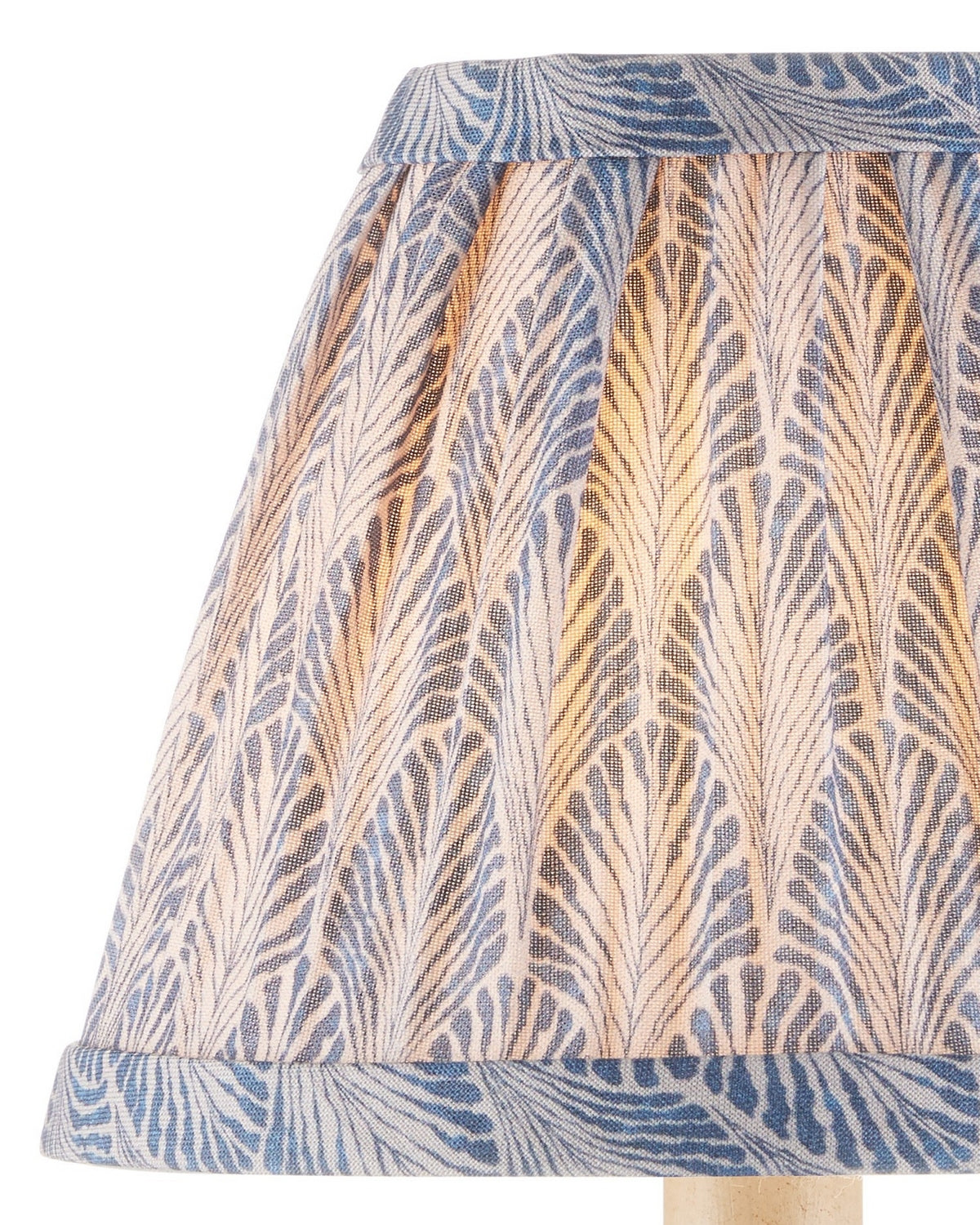 Currey and Company 0900-0051 Plume Shade in Blue/Ivory