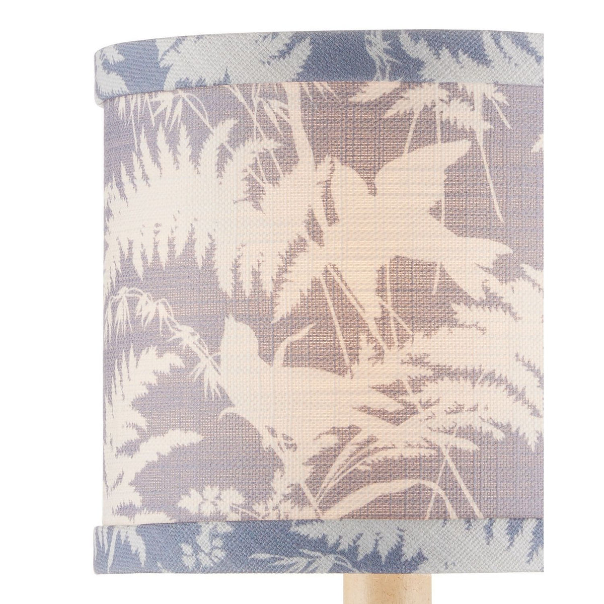 Currey and Company 0900-0056 Aviary Shade in Dusty Blue/Ivory
