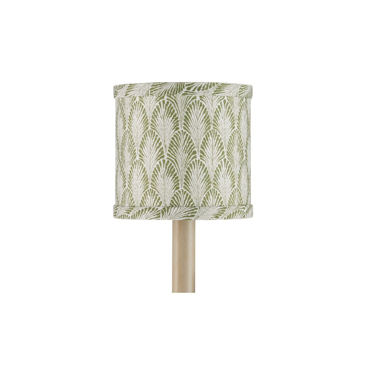 Currey and Company 0900-0065 Plume Shade in Green/Ivory